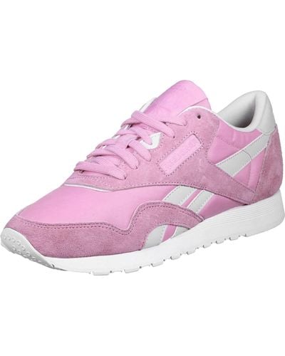 Reebok Cl Nylon X Face Trainers Pink 6 Uk