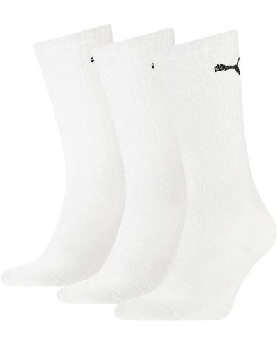 PUMA Crew Sock Calcetines - Blanco