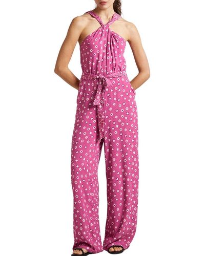 Pepe Jeans Dolly Jumpsuit Voor - Roze