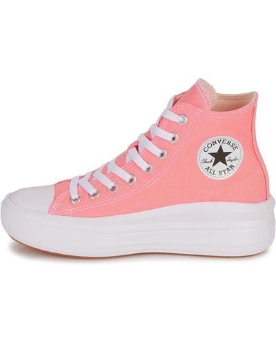 Converse Chuck Taylor Lift All Star High Top Sneakers Donna - Rosa