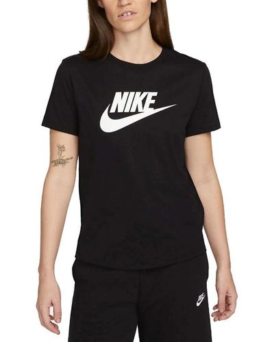 Nike Sw Essntl Camiseta de Senderismo - Negro