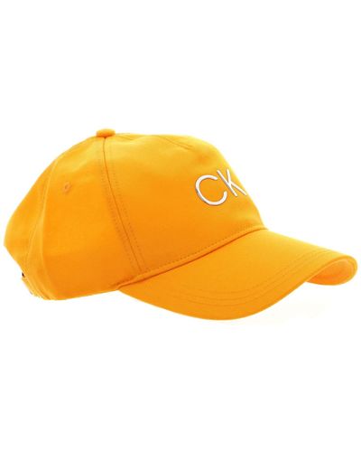 Calvin Klein Essentials Re-Look BB Cap Orange Flash - Gelb