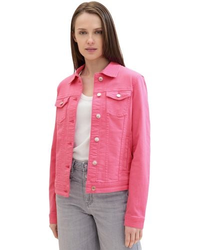 Tom Tailor Basic Colored Jeansjacke - Pink