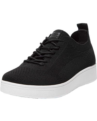 Fitflop Rally Tonal Knit Trainers - Black