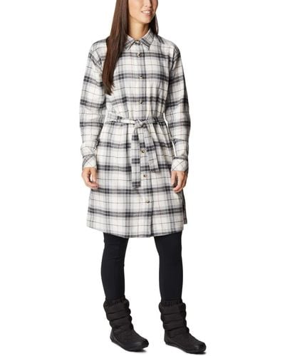 Columbia Holly Hideaway Flannel Dress - Black