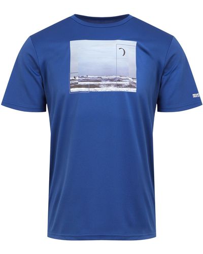 Regatta S Fingal Viii Quick Drying Short Sleeve T Shirt - Blue
