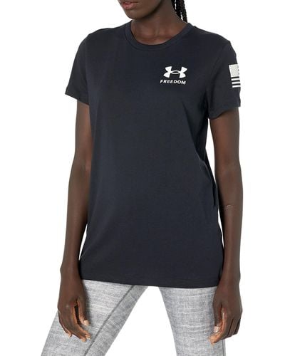 Under Armour S New Freedom Flag T-shirt - Blue