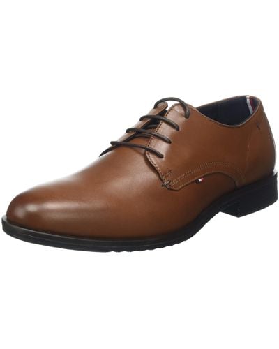 Tommy Hilfiger Hombre Zapatos Derby Core LTH de Oficina - Marrón