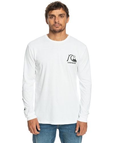 Quiksilver Long Sleeve T-shirt For - Long Sleeve T-shirt - - L - White