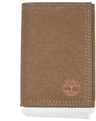 Timberland Trifold Nylon Wallet - Brown