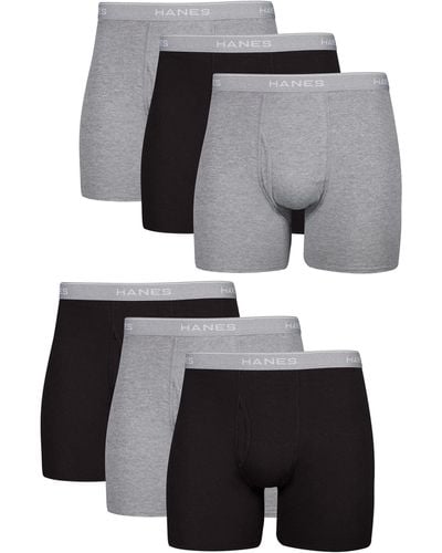 Hanes Boxer Briefs Pack - Gray
