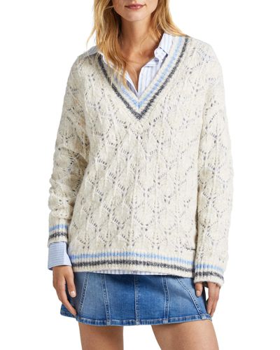 Pepe Jeans Eve Pullover Sweater - Blanco