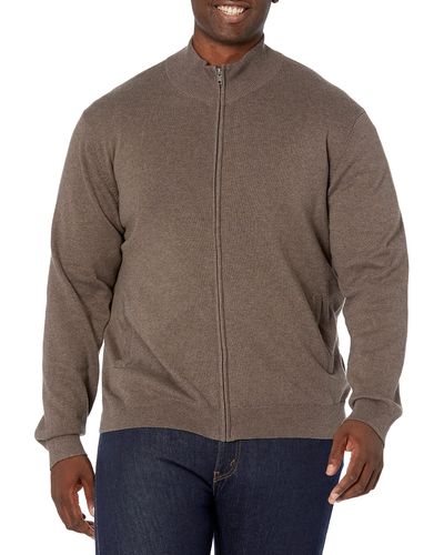 Amazon Essentials Cotton Full-Zip Sweater sweaters - Braun