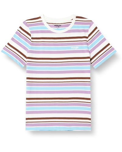 Wrangler Stripe Tee Camicia - Bianco