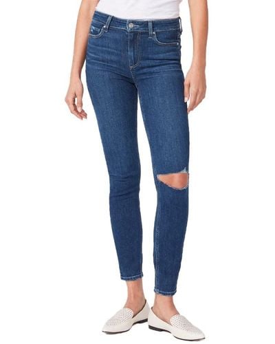 PAIGE Hoxton Ankle Skinny Pant - Blue