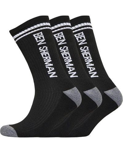 Ben Sherman S 3 Pack Socks - Black