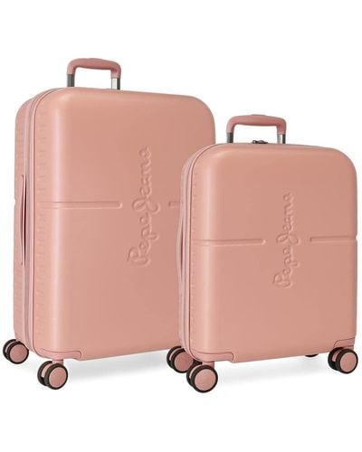 Pepe Jeans Highlight Cabine Trolley - Roze