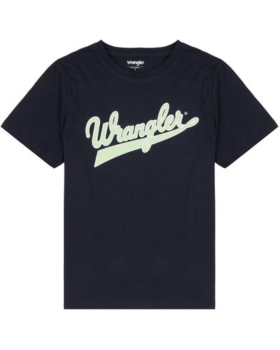 Wrangler Tè Regolare T-Shirt - Blu
