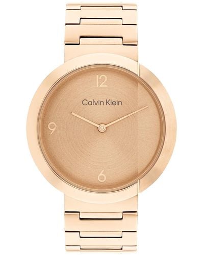 Calvin Klein Reloj Analógico para de Cuarzo con Correa en Acero Inoxidable 25200291 - Neutro
