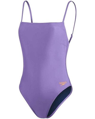 Speedo Back Swimsuit - Twilight Mauve - Size - Purple