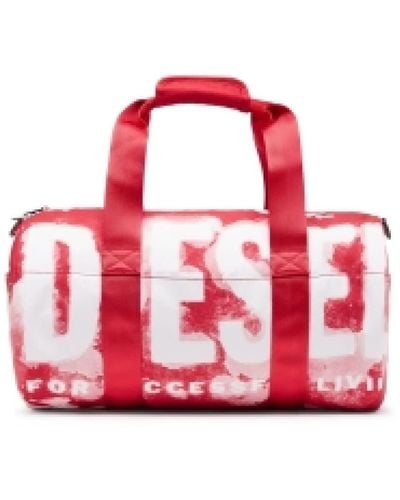 DIESEL Rave Duffle X Travel Bag Satch - Red