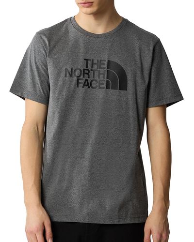 The North Face NF0A87N5DYY1 M S/S Easy Tee TNF T-Shirt Uomo Medium Grey Heather Taglia L - Grigio