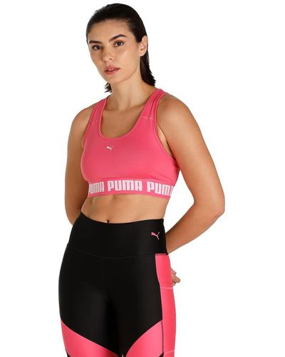 PUMA Mid Impact Strong Bra Sport-BH - Pink