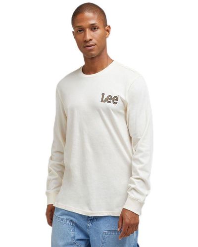 Lee Jeans Essential LS Tee T-Shirt - Bianco