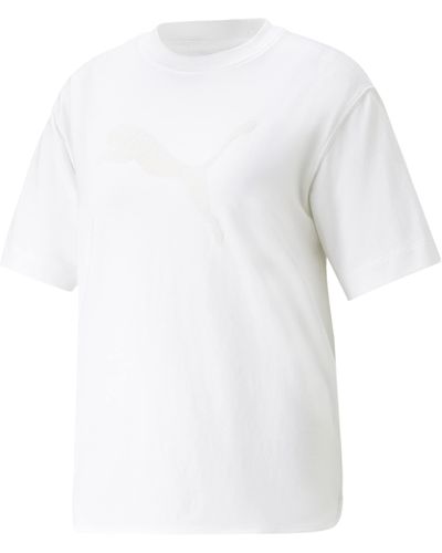 PUMA T-Shirt Her L White - Blanc