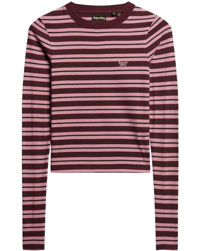 Superdry Long Sleeve Top T-shirt - Red