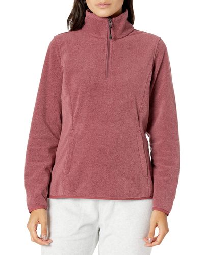 Amazon Essentials Langärmelige Pulloverjacke Aus Polarfleece Mit Viertelreißverschluss - Mehrfarbig