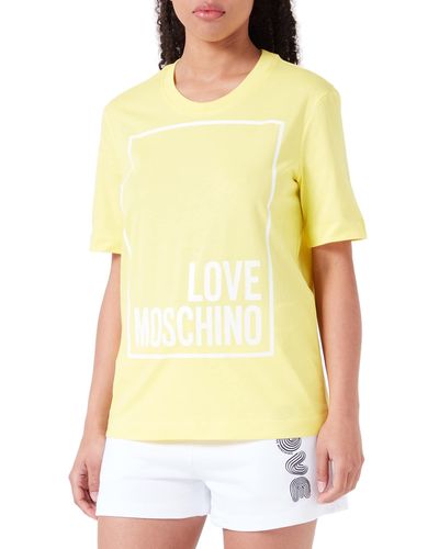 Love Moschino Regular Fit Short-Sleeved T-Shirt - Giallo