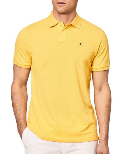 Hackett Slim Fit Logo Polo Shirt - Yellow