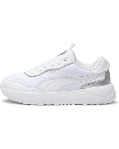 PUMA Runtamed Platform Pop Up Metallics Trainer - White