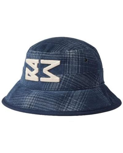 G-Star RAW Bucket Hat Corduroy Check - Blau