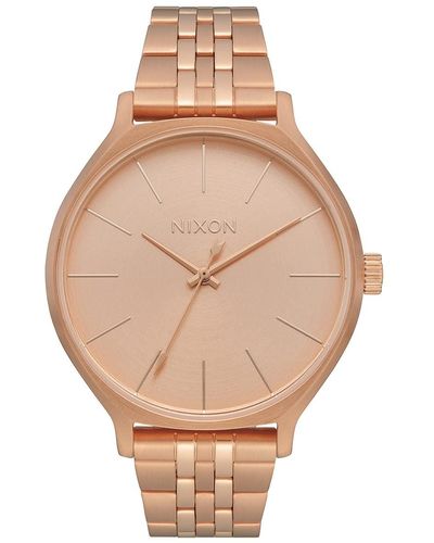 Nixon Clique s All Rose Gold Fashion-Forward Jewelry-Style Watch - Mettallic