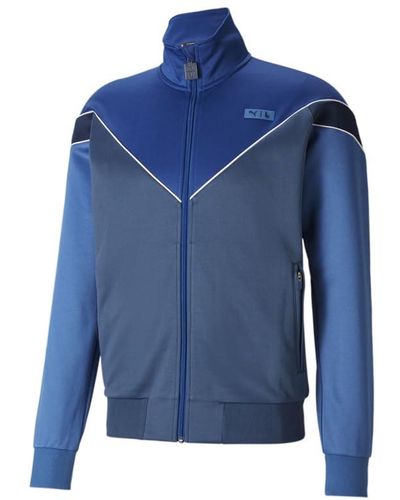 PUMA Mens L. London X Athletic Outerwear Casual - Blue, Blue, Xs