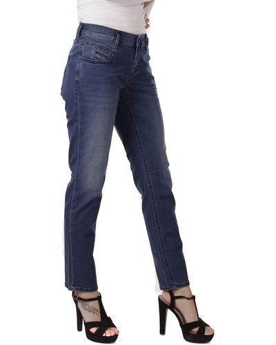 DIESEL Belthy-Ankle 0675L Jeans Slim Straight(W25,L30) - Blau