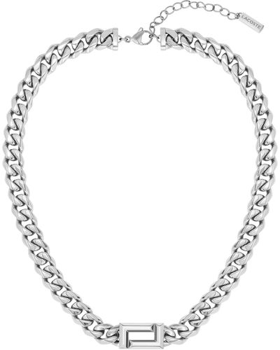 Lacoste Collar para Mujer Colección FUNDAMENT - 2040067 - Metálico