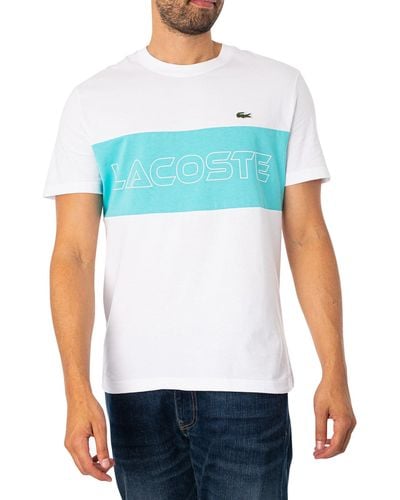 Lacoste TH1712 t-Shirt ches Longues Sport - Bleu