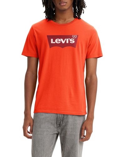Levi's Graphic Crewneck Tee T-shirt - Orange