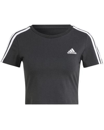 adidas Essentials 3-Stripes tee Camiseta - Negro