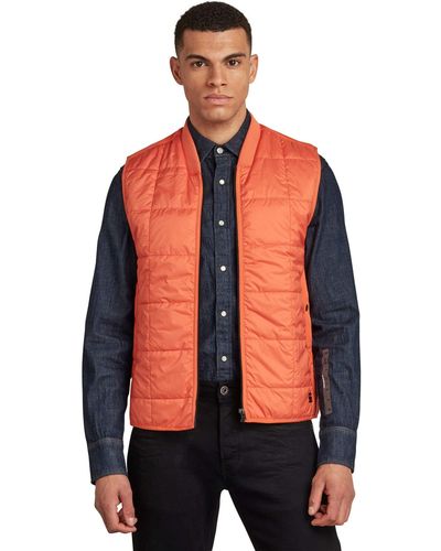 G-Star RAW Lightweight Quilted Weste - Red