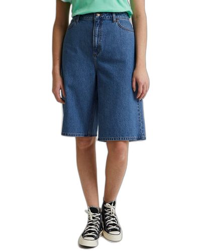 Lee Jeans Bermuda Casual Shorts - Blau
