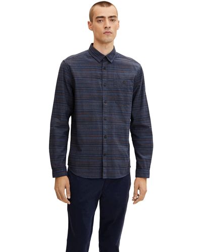 Tom Tailor Chambray Hemd 1032351 - Blau