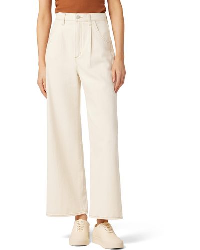 Joe's Jeans Jeans The Pleated Wide Leg Ankle - Natural