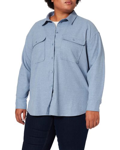 Tom Tailor 1023991 Flannel Bluse - Grau