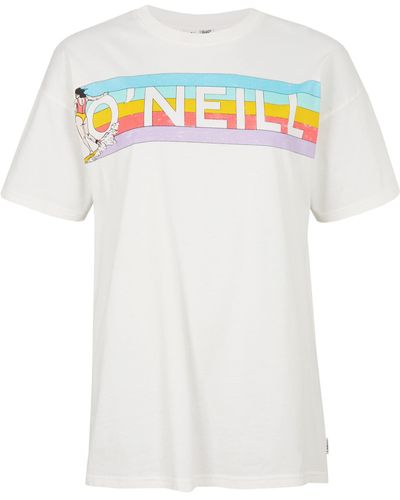 O'neill Sportswear Connective Graphic Long Tshirt T-shirt - White