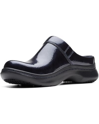 Clarks hotsell clogs navy