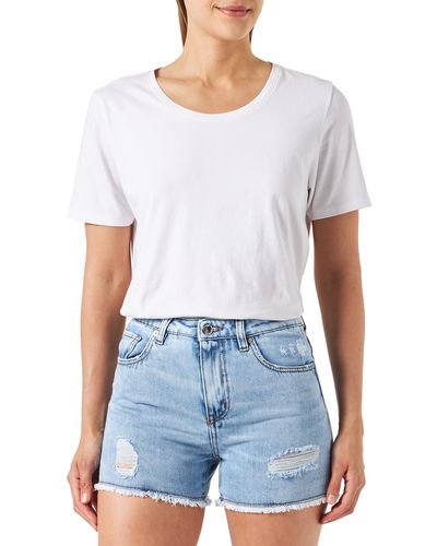Love Moschino 5-Pocket Casual Shorts - Weiß